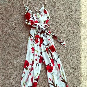 Polyester Jumper with flared pants